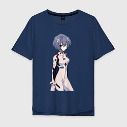 Мужская футболка оверсайз Ayanami Rei