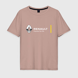 Мужская футболка оверсайз Renault Passion for life