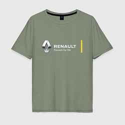 Мужская футболка оверсайз Renault Passion for life