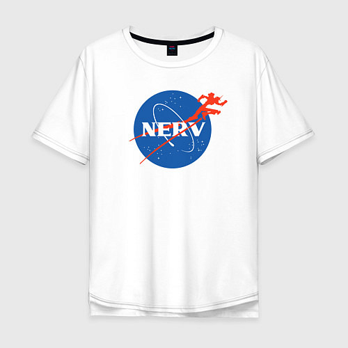 Мужская футболка оверсайз Nerv / Белый – фото 1