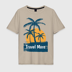 Мужская футболка оверсайз Travel more