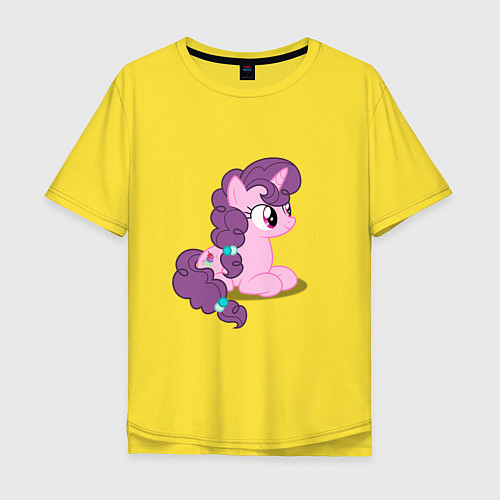 Мужская футболка оверсайз Pony Pink Mammal Purple - Litt / Желтый – фото 1