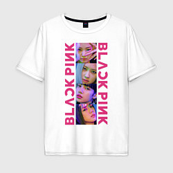 Мужская футболка оверсайз BLACKPINK Neon