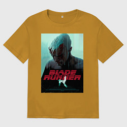 Мужская футболка оверсайз Слезы в дожде Blade Runner