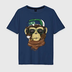 Мужская футболка оверсайз Cool обезьяна
