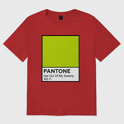 Мужская футболка оверсайз Shrek: Pantone Color