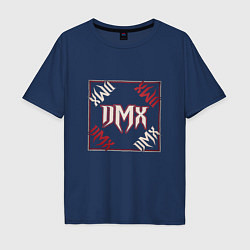 Футболка оверсайз мужская DMX Power, цвет: тёмно-синий