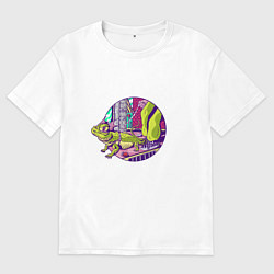 Мужская футболка оверсайз Cool Lizard Крутая ящерица