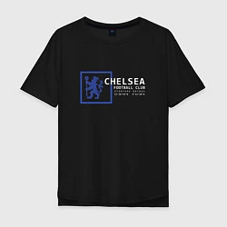 Футболка оверсайз мужская FC Chelsea Stamford Bridge 202122, цвет: черный