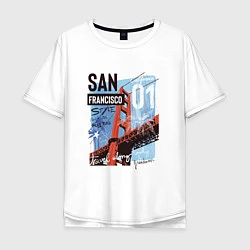 Мужская футболка оверсайз Сан-Франциско