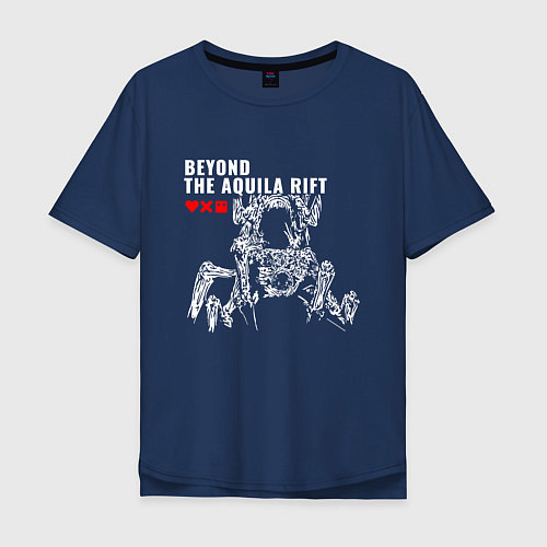 Мужская футболка оверсайз Love, Death and Robots Beyond the Aquila Rift Z / Тёмно-синий – фото 1