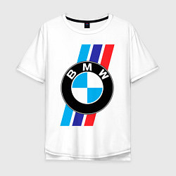 Мужская футболка оверсайз BMW БМВ M PERFORMANCE