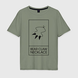 Футболка оверсайз мужская Bear Claw, цвет: авокадо