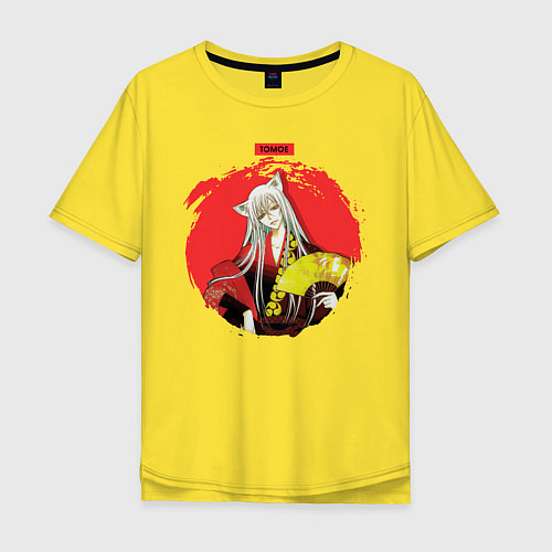 Мужская футболка оверсайз Red Tomoe / Желтый – фото 1