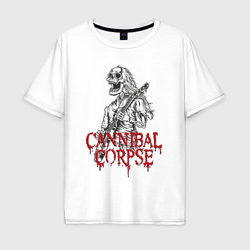 Мужская футболка оверсайз Cannibal Corpse Труп Каннибала Z / Белый – фото 1