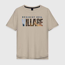 Мужская футболка оверсайз Resident Evil 8 Village Logo