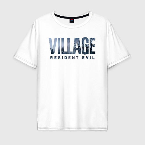 Мужская футболка оверсайз Resident Evil Village Хоррор / Белый – фото 1