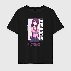 Футболка оверсайз мужская Senjougahara, цвет: черный