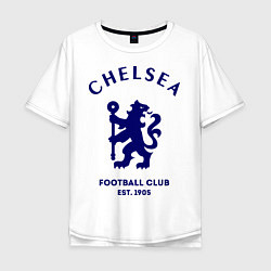 Футболка оверсайз мужская Chelsea Est. 1905, цвет: белый
