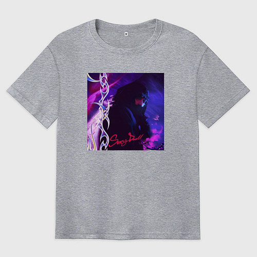 Мужская футболка оверсайз OG BUDA SEXY DRILL / Меланж – фото 1