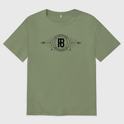 Футболка оверсайз мужская 5FDP F8, цвет: авокадо