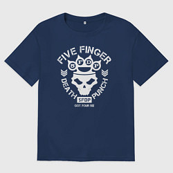 Футболка оверсайз мужская 5FDP Got Your Six, цвет: тёмно-синий