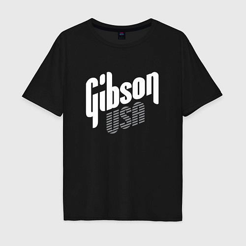 Мужская футболка оверсайз GIBSON USA / Черный – фото 1