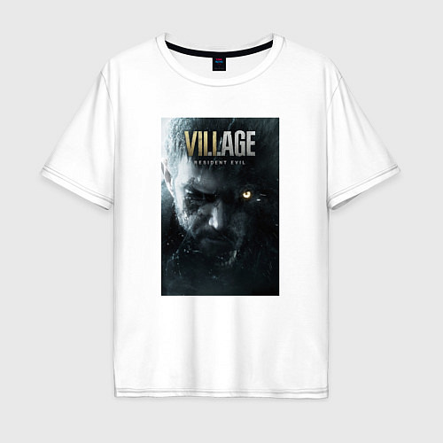 Мужская футболка оверсайз Resident Evil Village / Белый – фото 1