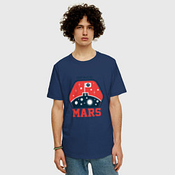 Футболка оверсайз мужская Mars Project, цвет: тёмно-синий — фото 2
