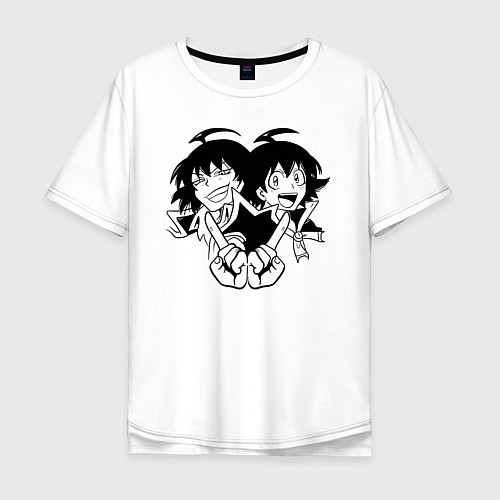 Мужская футболка оверсайз Irumi and Wicked Irumi / Белый – фото 1