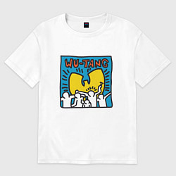 Футболка оверсайз мужская Wu-Tang People, цвет: белый