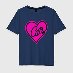 Мужская футболка оверсайз Love Cats