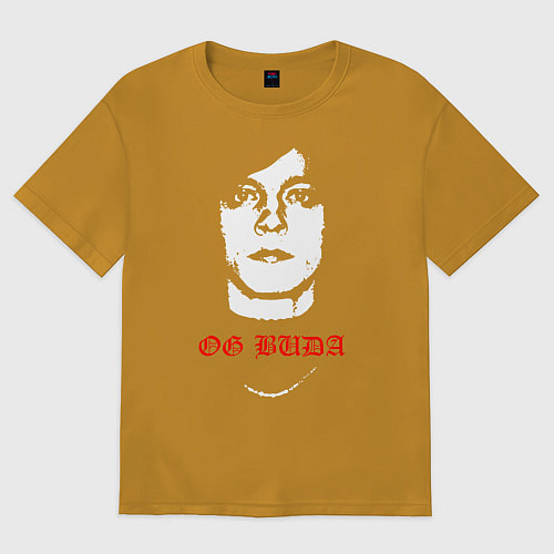 Мужская футболка оверсайз OG BUDA / Горчичный – фото 1