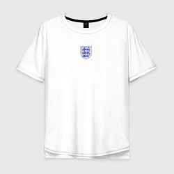 Футболка оверсайз мужская Домашняя форма Сборной Англии, цвет: белый