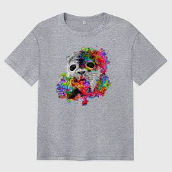 Мужская футболка оверсайз Тюлень мем