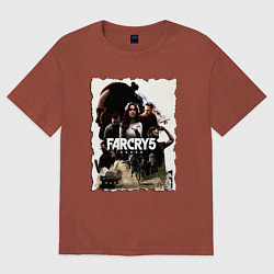 Футболка оверсайз мужская FARCRY GAME, цвет: кирпичный