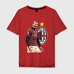 Мужская футболка оверсайз Zlatan Ibrahimovic Milan Italy