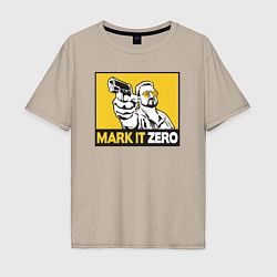 Футболка оверсайз мужская Mark It Zero Большой Лебовски, цвет: миндальный