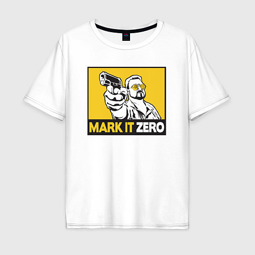 Мужская футболка оверсайз Mark It Zero Большой Лебовски / Белый – фото 1
