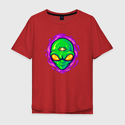 Мужская футболка оверсайз Инопланетянин всевидящее око