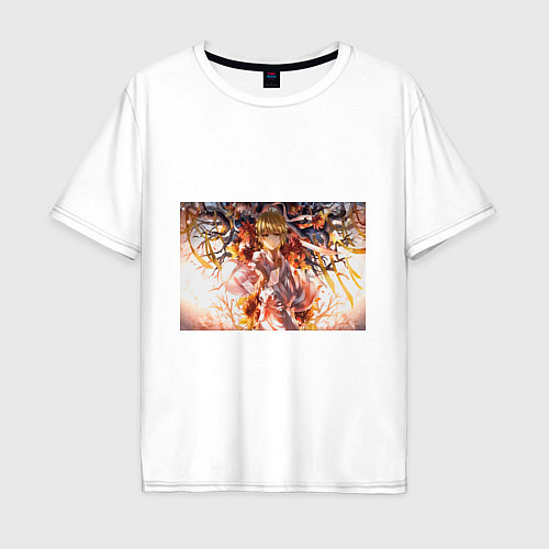 Мужская футболка оверсайз Священный сосуд Секи / Белый – фото 1