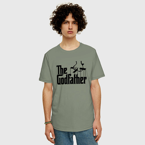 Мужская футболка оверсайз The Godfather / Авокадо – фото 3