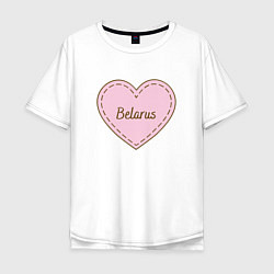 Мужская футболка оверсайз Love Belarus