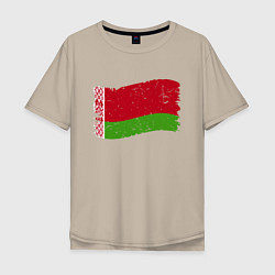 Мужская футболка оверсайз Флаг - Беларусь