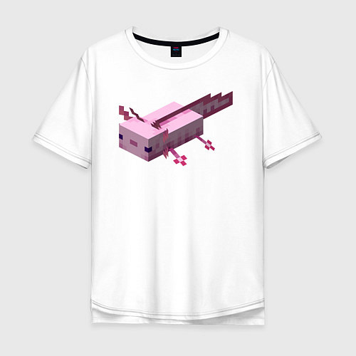 Мужская футболка оверсайз Аксолотль Axolotl / Белый – фото 1