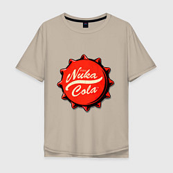 Футболка оверсайз мужская Nuka Cola Fallout, цвет: миндальный