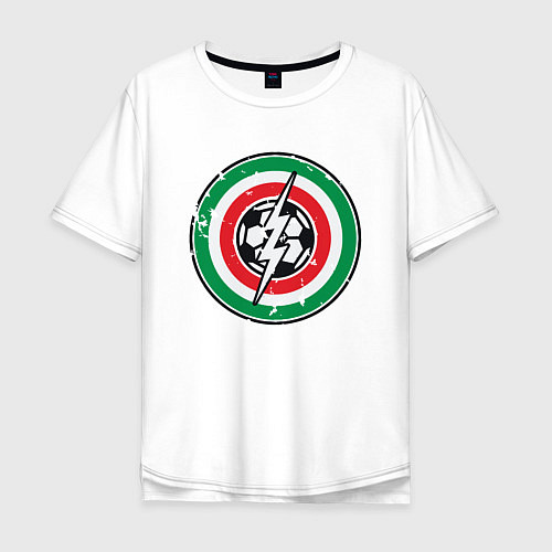 Мужская футболка оверсайз Italy Power / Белый – фото 1