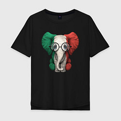 Мужская футболка оверсайз Italy Elephant