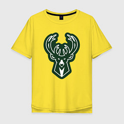 Футболка оверсайз мужская Bucks, цвет: желтый