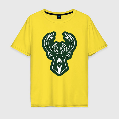 Мужская футболка оверсайз Bucks / Желтый – фото 1